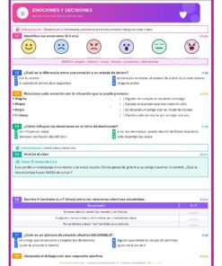 Examen Extraordinario Tutoría y Educación Socioemocional Secundaria 1°, 2° y 3° Grado NEM | Word Editable 8 Examen Socioemocional 1Sec Extraordinario Pagina 04