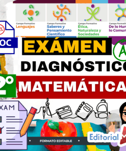 Examen Diagnóstico Matemáticas 2° Grado de SECUNDARIA NEM (2025 -2026)