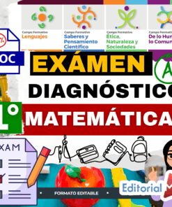 Examen Diagnóstico Matemáticas 1° Grado de SECUNDARIA NEM (2025 -2026)