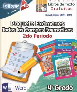 Examen segundo trimestre cuarto grado de Primaria