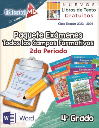 Examen segundo trimestre cuarto grado de Primaria