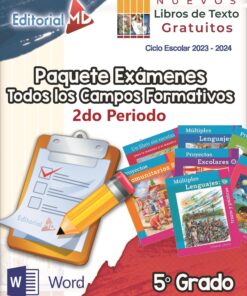 Examen segundo trimestre quinto grado de Primaria