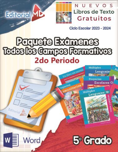 Examen segundo trimestre quinto grado de Primaria