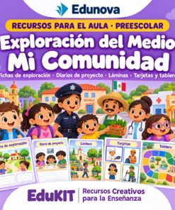 Exploración del Medio: Mi Comunidad para Preescolar | 45 Recursos Imprimibles, 10 Sesiones y Portal Interactivo