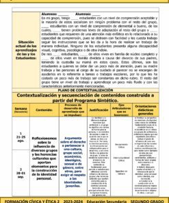 Una página detallada titulada 