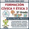 Programa Analítico Anual FORMACIÓN CÍVICA Y ÉTICA 3, Secundaria 3º (Ciclo Escolar 2026 – 2027)