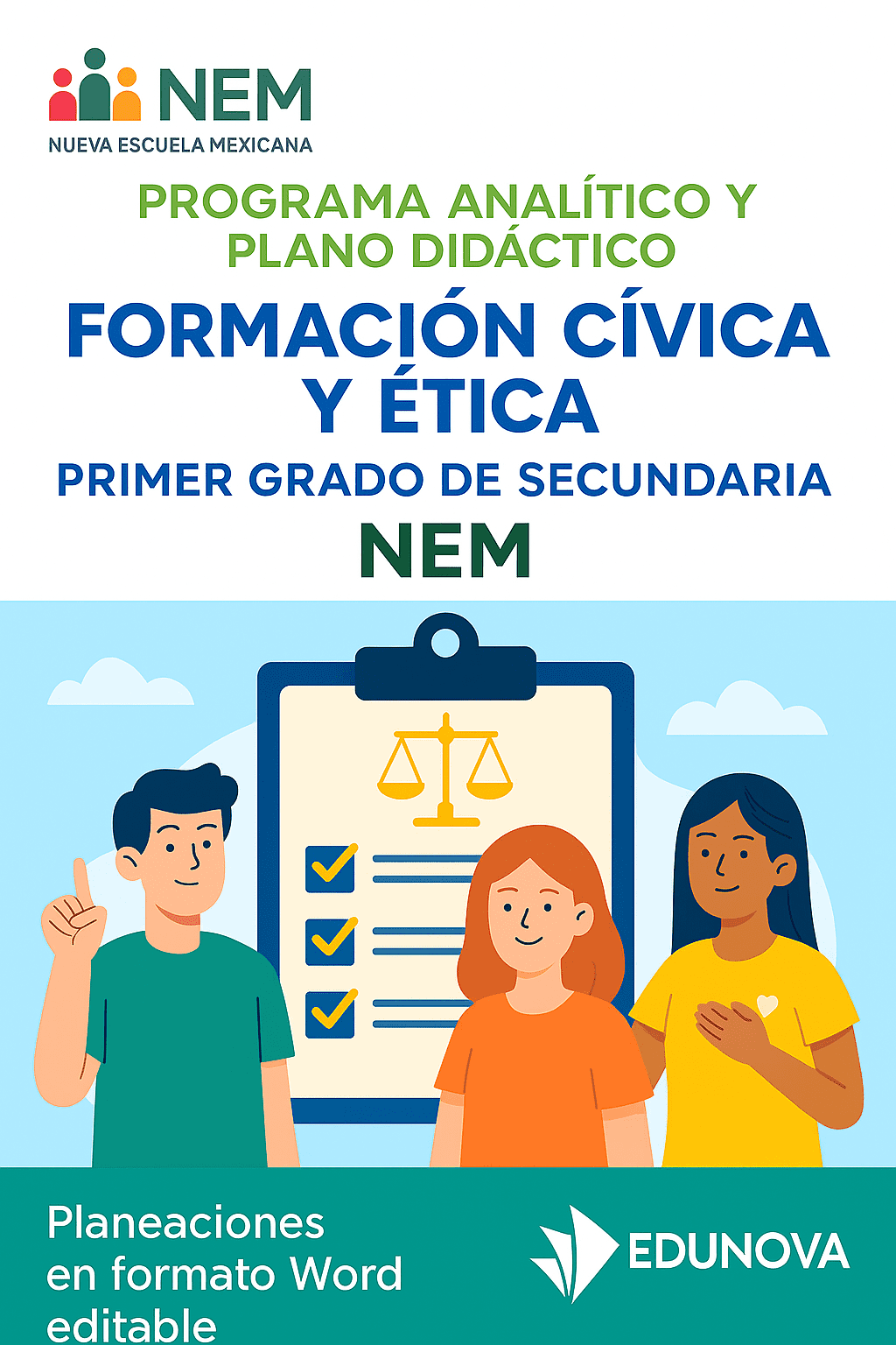 Formación Cívica y Ética - Programa Analítico y Plano Didáctico - Primer Grado de Secundaria 1 Formación Cívica y Ética - Programa Analítico y Plano Didáctico - Primer Grado de Secundaria