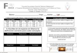 Examen Del 1° Trimestre Ciencias II Énfasis En Física.