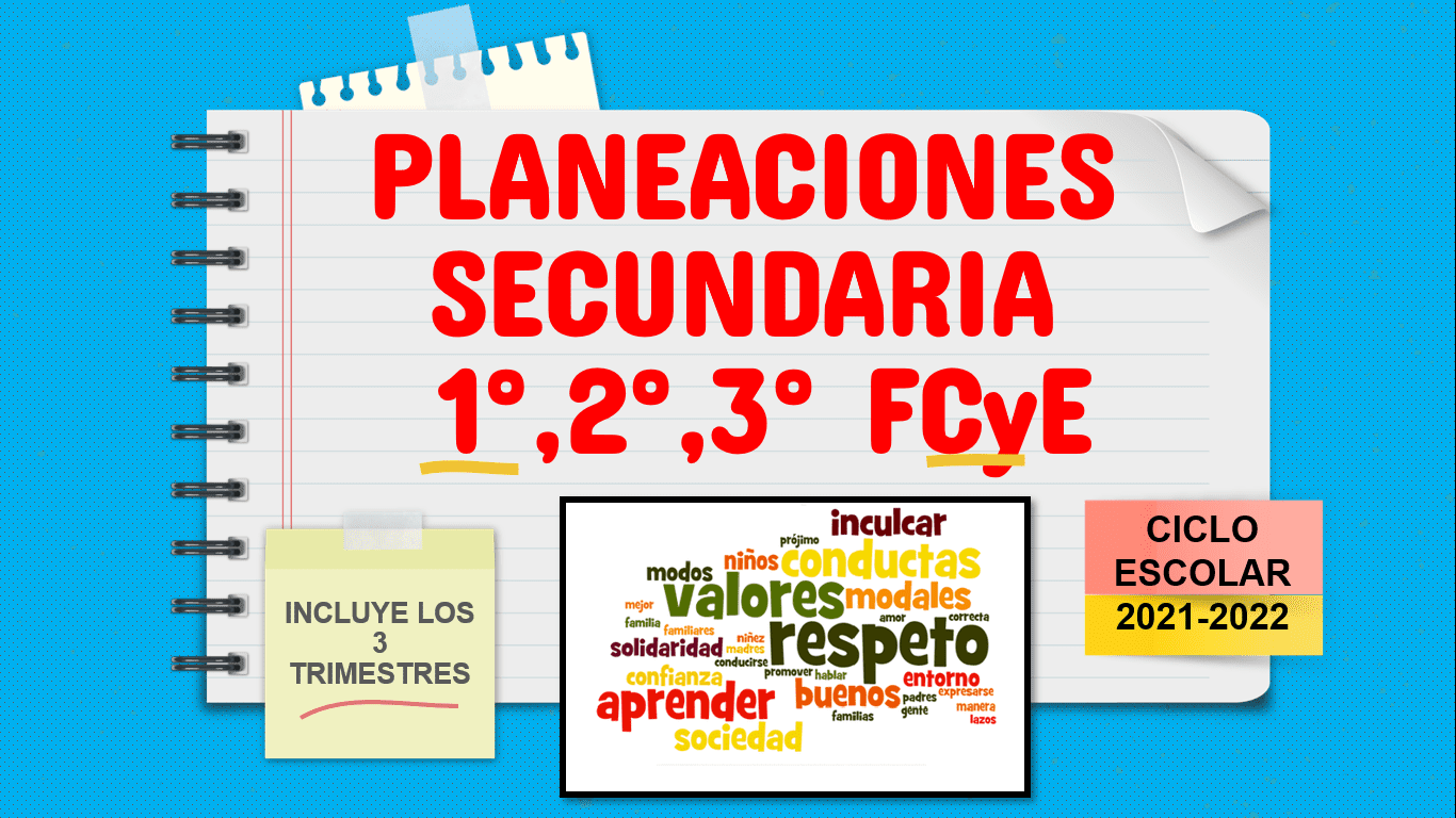 Planeaciones Formación Civica Y Etica Secundaria Los 3 Grados (2021-2022)
