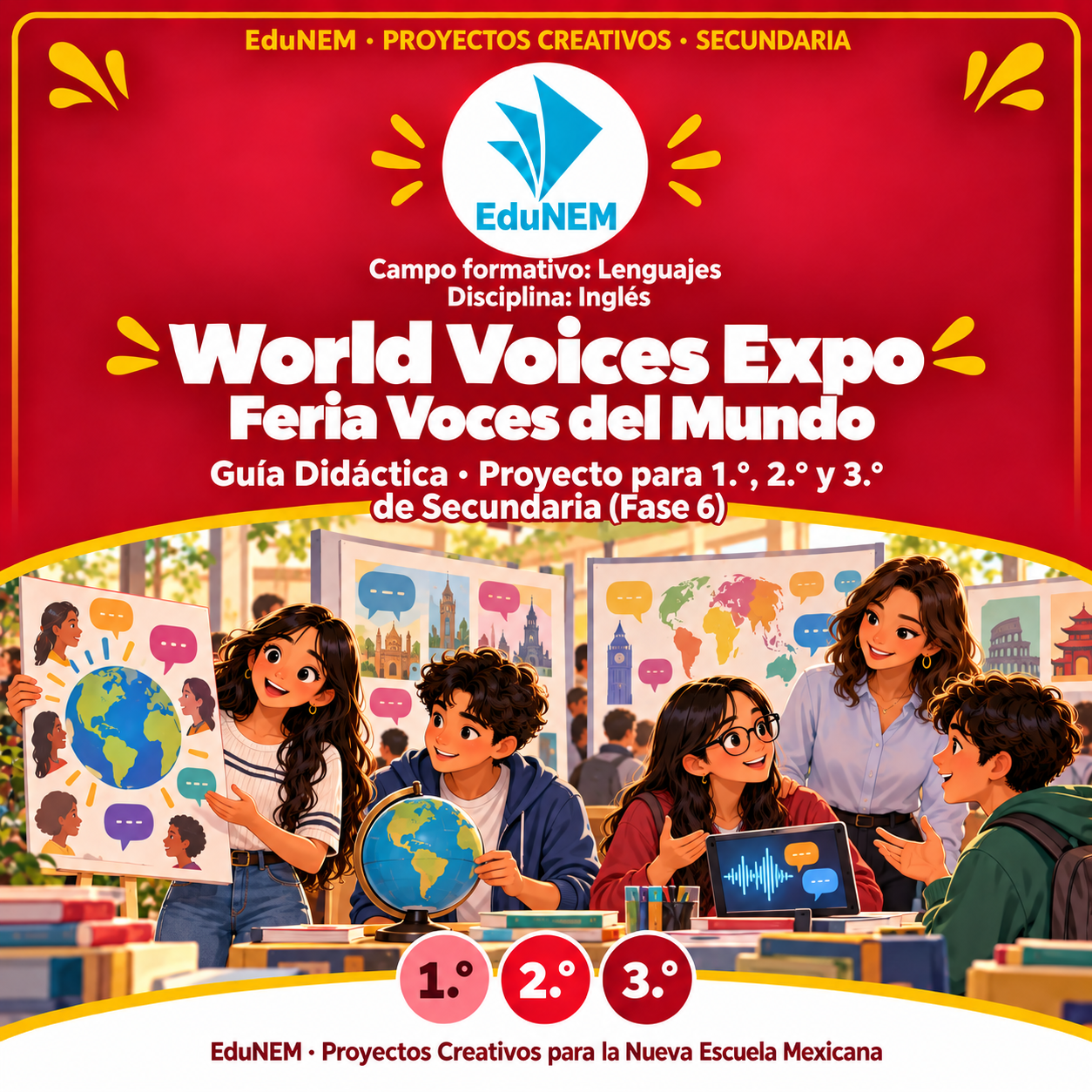 World Voices Expo | EduNEM Inglés Secundaria 1.º a 3.º | Diversidad lingüística en 10 sesiones 1 World Voices Expo | EduNEM Inglés Secundaria 1.º a 3.º | Diversidad lingüística en 10 sesiones