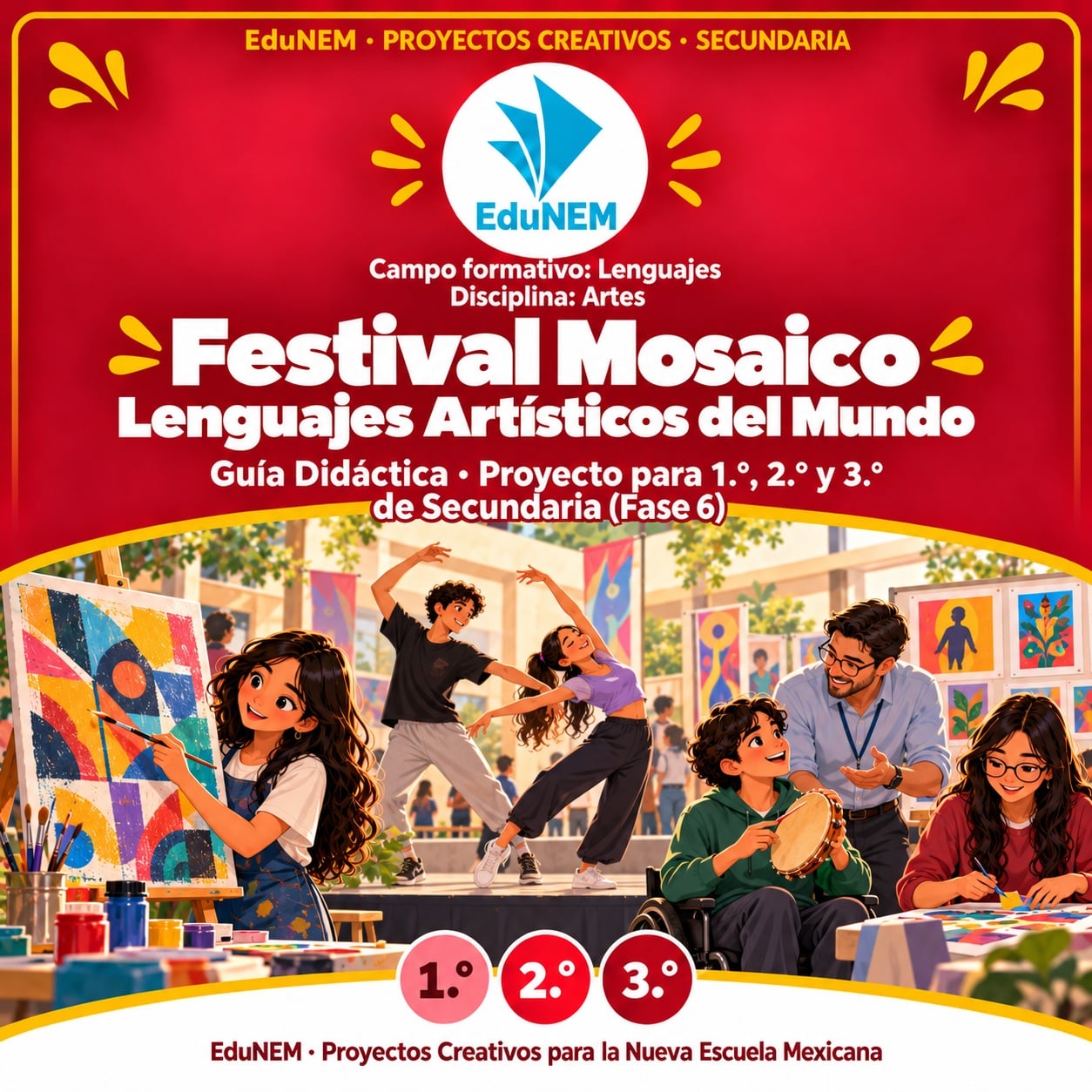 Festival Mosaico | EduNEM Artes Secundaria 1.º a 3.º | Lenguajes artísticos en 10 sesiones 1 Festival Mosaico | EduNEM Artes Secundaria 1.º a 3.º | Lenguajes artísticos en 10 sesiones