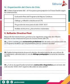 Productos Contestados CTE 8va Sesión Junio 2026 Consejo Técnico Escolar (Todos los Niveles) 29 Ficha de Trabajo CTE Junio 2026 Pagina 3