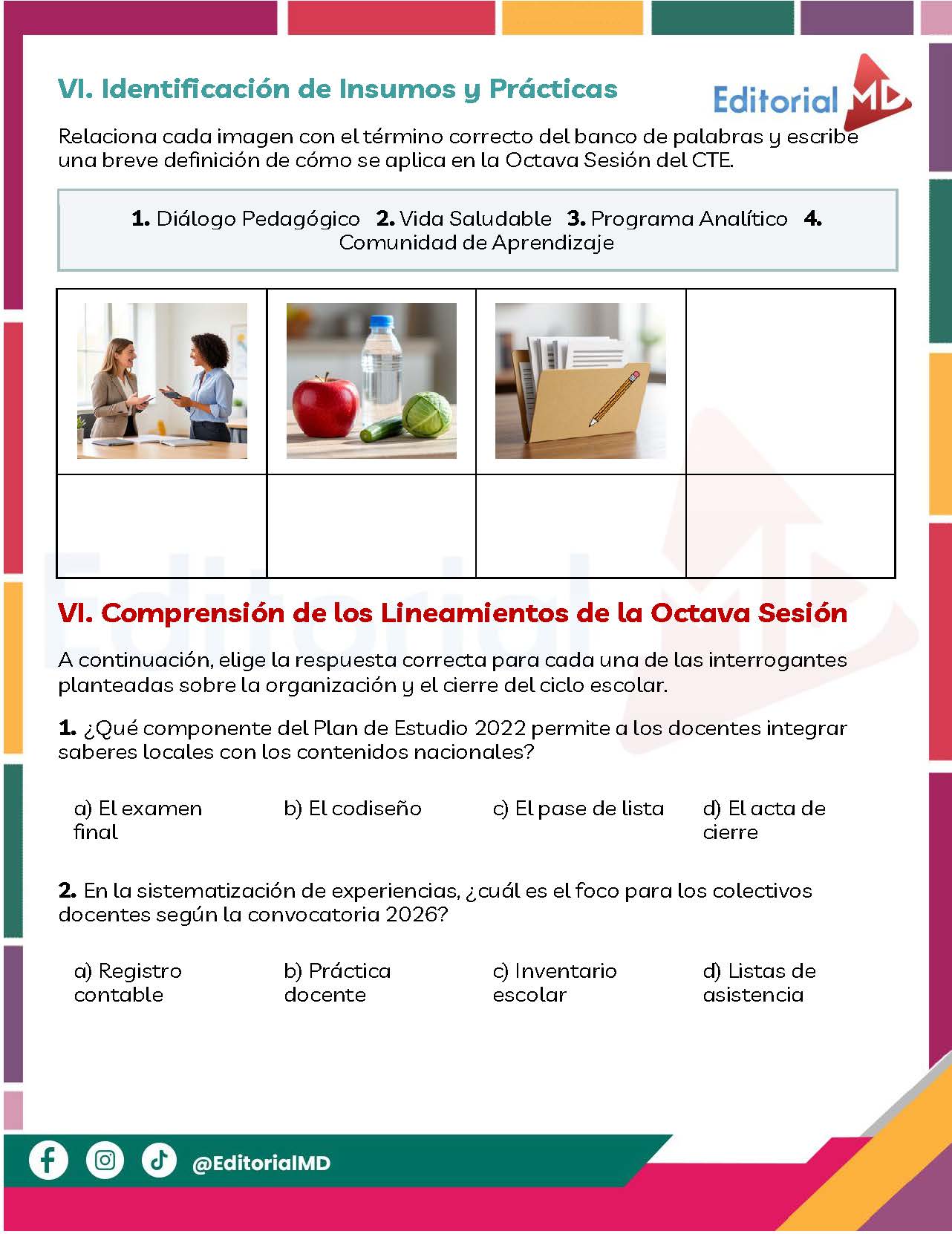 Productos Contestados CTE 8va Sesión Junio 2026 Consejo Técnico Escolar (Todos los Niveles) 16 Productos Contestados CTE 8va Sesión Junio 2026 Consejo Técnico Escolar (Todos los Niveles) - Image 16