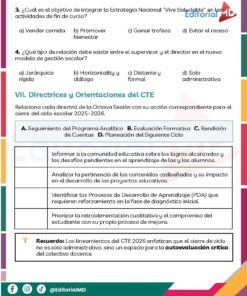 Productos Contestados CTE 8va Sesión Junio 2026 Consejo Técnico Escolar (Todos los Niveles) 26 Ficha de Trabajo CTE Junio 2026 Pagina 6