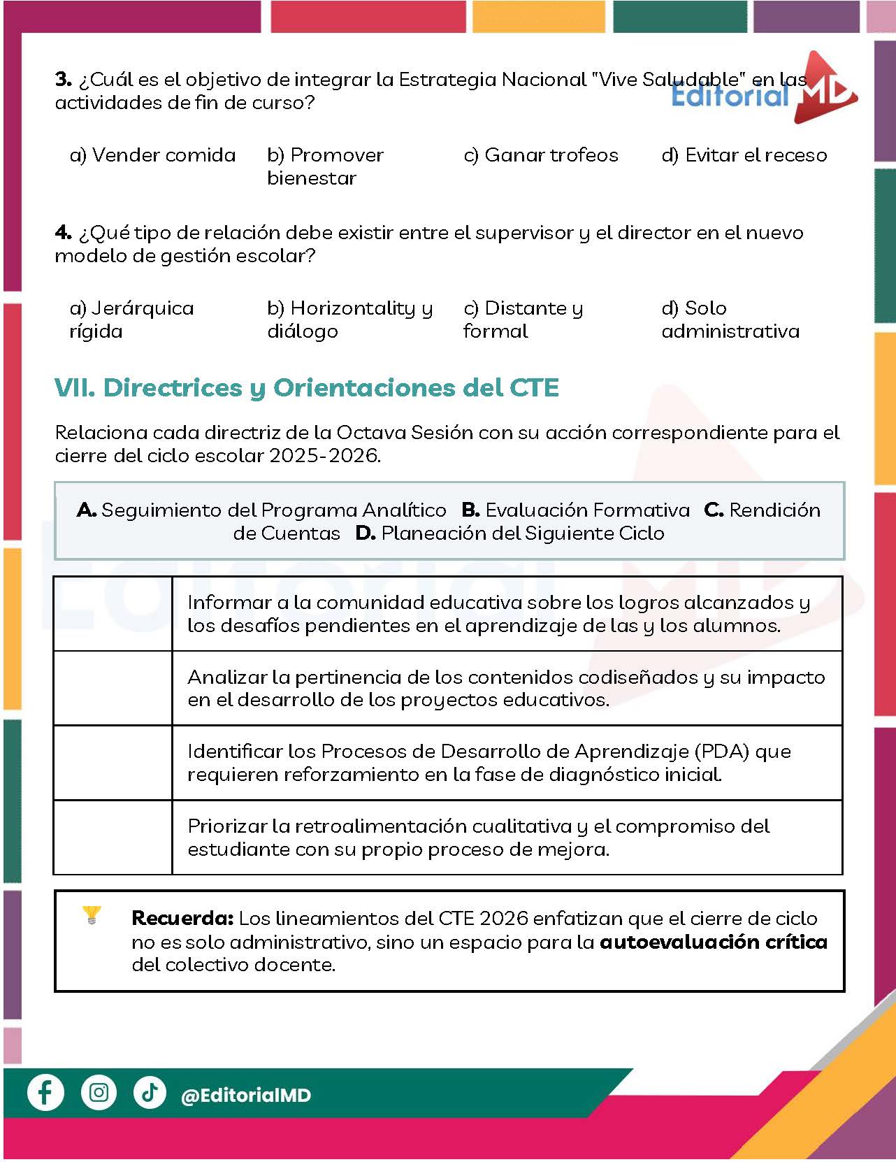 Productos Contestados CTE 8va Sesión Junio 2026 Consejo Técnico Escolar (Todos los Niveles) 11 Productos Contestados CTE 8va Sesión Junio 2026 Consejo Técnico Escolar (Todos los Niveles) - Image 11