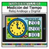 Reloj Análogo y Digital Hora Medición del Tiempo Matemáticas Grado Primaria Fichas Digitales
