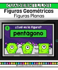 Figuras Planas aliens Figuras Geométricas y sus Características Matemáticas Primero Segundo Grado Primaria Fichas Digitales