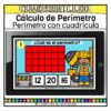 Perímetro con cuadrícula Calculo de perímetro Matemáticas Primaria Fichas Digitales