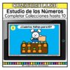 Completar Colecciones hasta 10 Zanahorias Estudio de los Números Matemáticas Primer Grado Fichas Digitales