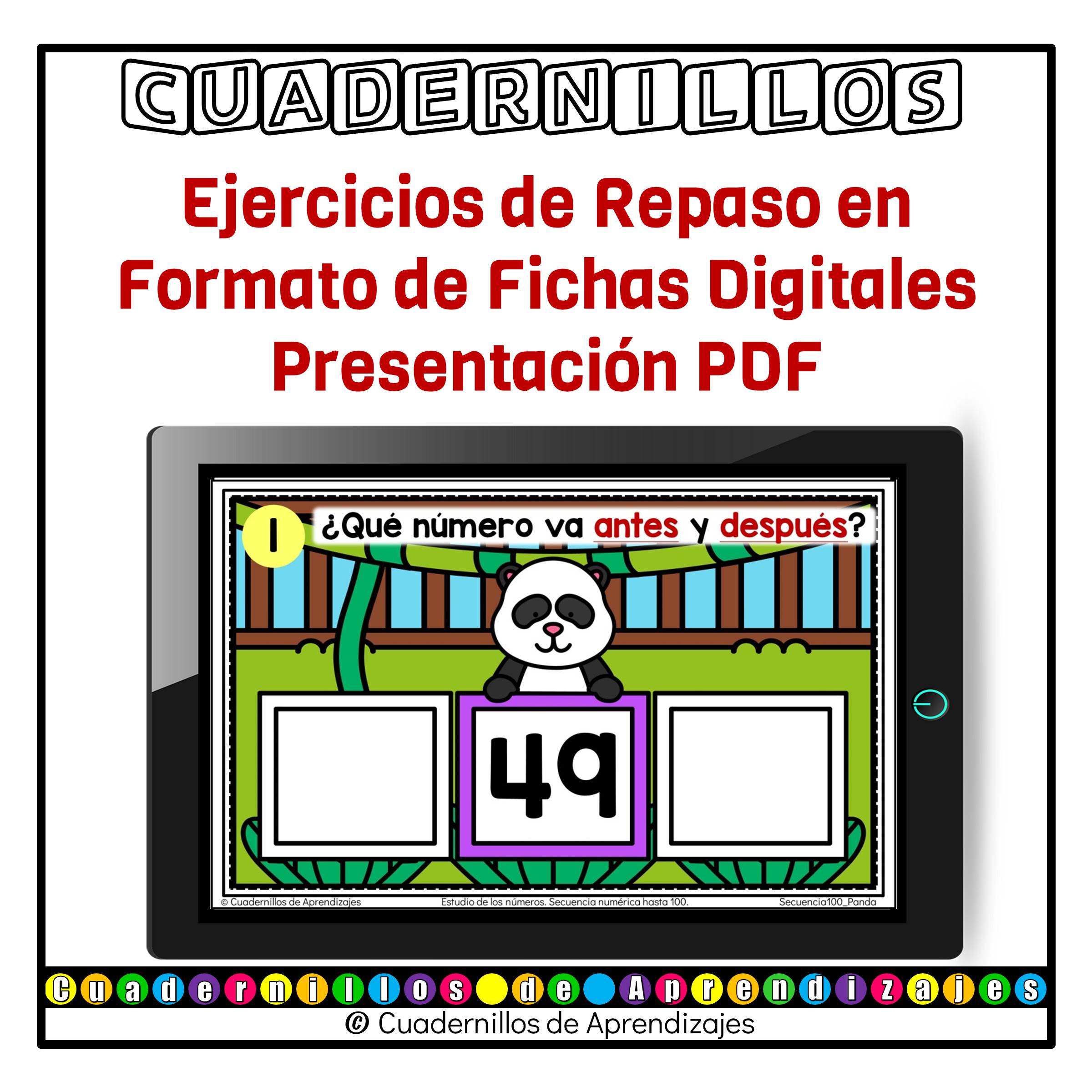Secuencia Numérica hasta 100 Panda Estudio de los Números Matemáticas Primer Grado Fichas Digitales 2 Secuencia Numérica hasta 100 Panda Estudio de los Números Matemáticas Primer Grado Fichas Digitales - Image 2