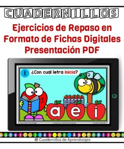 Sonidos Iniciales Vocales 1 Lectoescritura Preescolar Primer Grado Primaria Fichas Digitales 11 Fichas Digitales PDA Cuadernillos de Aprendizajes 2 6