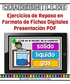 Clasifica por Estados de la Materia Objetos del Entorno Primero Segundo Grado Primaria Fichas Digitales 11 Fichas Digitales PDA Cuadernillos de Aprendizajes 2 7