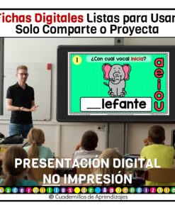 Palabras Inician Vocales Lectoescritura Preescolar Primer Grado Fichas Digitales 12 Fichas Digitales PDA Cuadernillos de Aprendizajes 3 14