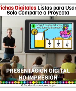 Fracciones: medios tercios cuartos Estudio de los números Matemáticas Grado Primaria Fichas Digitales 12 Fichas Digitales PDA Cuadernillos de Aprendizajes 3 19