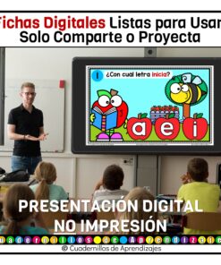 Sonidos Iniciales Vocales 1 Lectoescritura Preescolar Primer Grado Primaria Fichas Digitales 12 Fichas Digitales PDA Cuadernillos de Aprendizajes 3 6