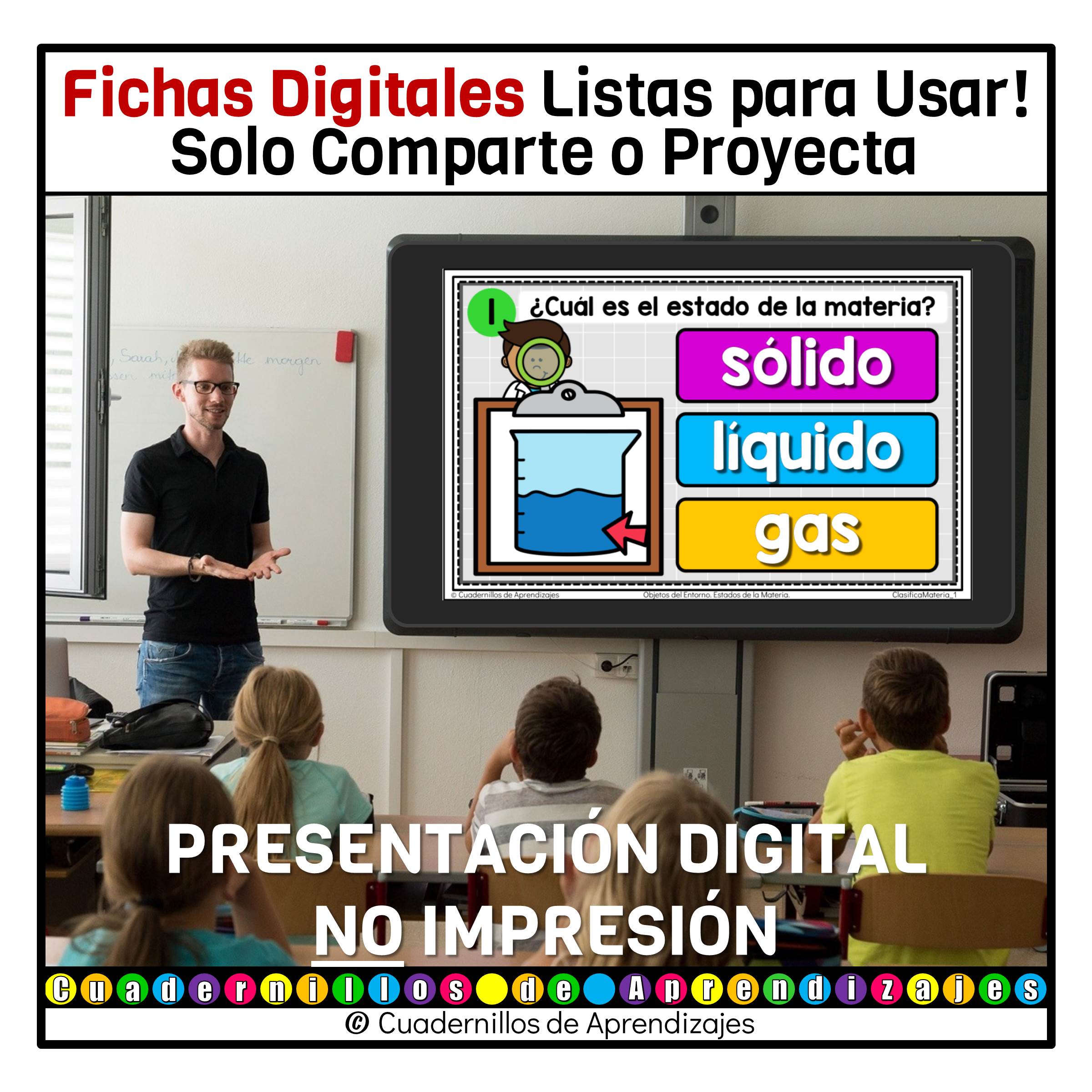 Clasifica por Estados de la Materia Objetos del Entorno Primero Segundo Grado Primaria Fichas Digitales 3 Clasifica por Estados de la Materia Objetos del Entorno Primero Segundo Grado Primaria Fichas Digitales - Image 3