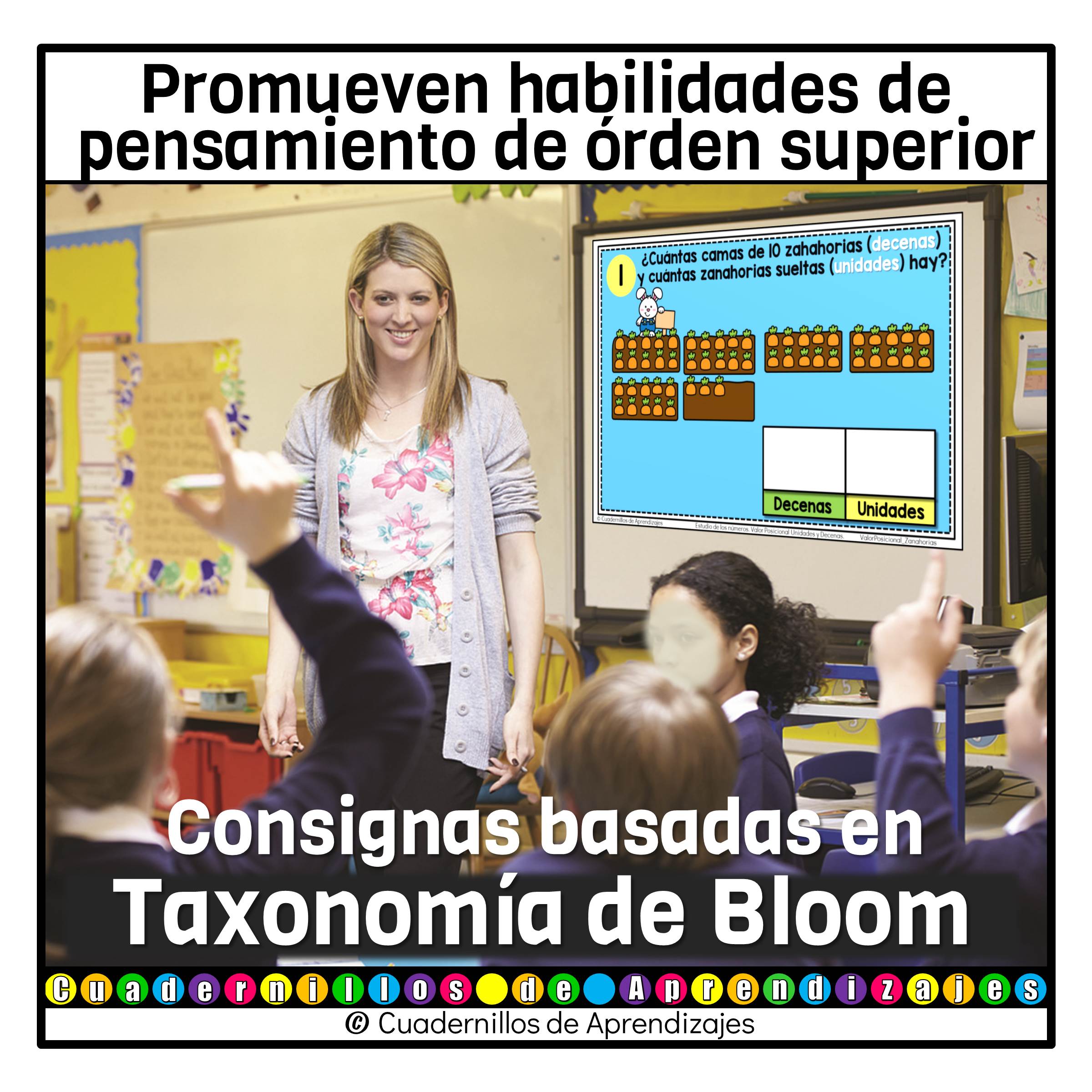 Valor Posicional Unidades y Decenas Zanahorias Estudio de los Números Matemáticas Primer Grado Fichas Digitales 4 Valor Posicional Unidades y Decenas Zanahorias Estudio de los Números Matemáticas Primer Grado Fichas Digitales - Image 4