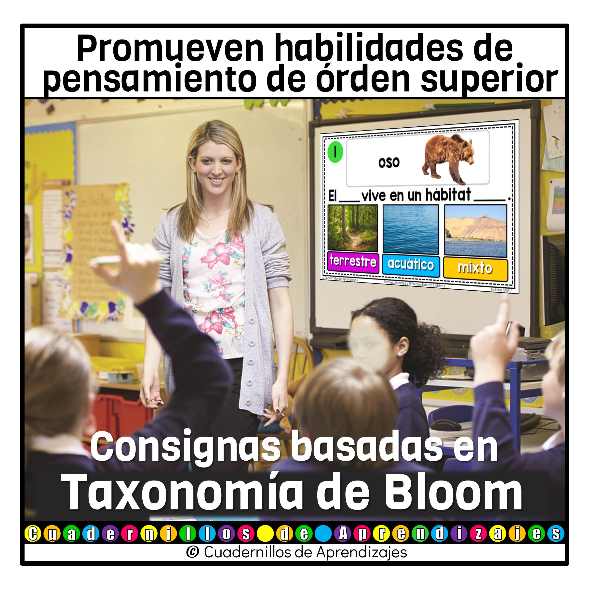 Hábitats terrestre acuático y mixto. Plantas animales y el entorno natural. Los seres vivos Primaria Fichas Digitales 4 Hábitats terrestre acuático y mixto. Plantas animales y el entorno natural. Los seres vivos Primaria Fichas Digitales - Image 4