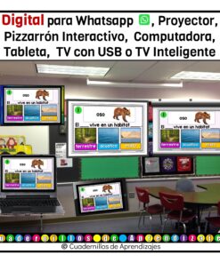 Hábitats terrestre acuático y mixto. Plantas animales y el entorno natural. Los seres vivos Primaria Fichas Digitales 15 Fichas Digitales PDA Cuadernillos de Aprendizajes 6 16