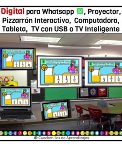 Fracciones: medios tercios cuartos Estudio de los números Matemáticas Grado Primaria Fichas Digitales 15 Fichas Digitales PDA Cuadernillos de Aprendizajes 6 19
