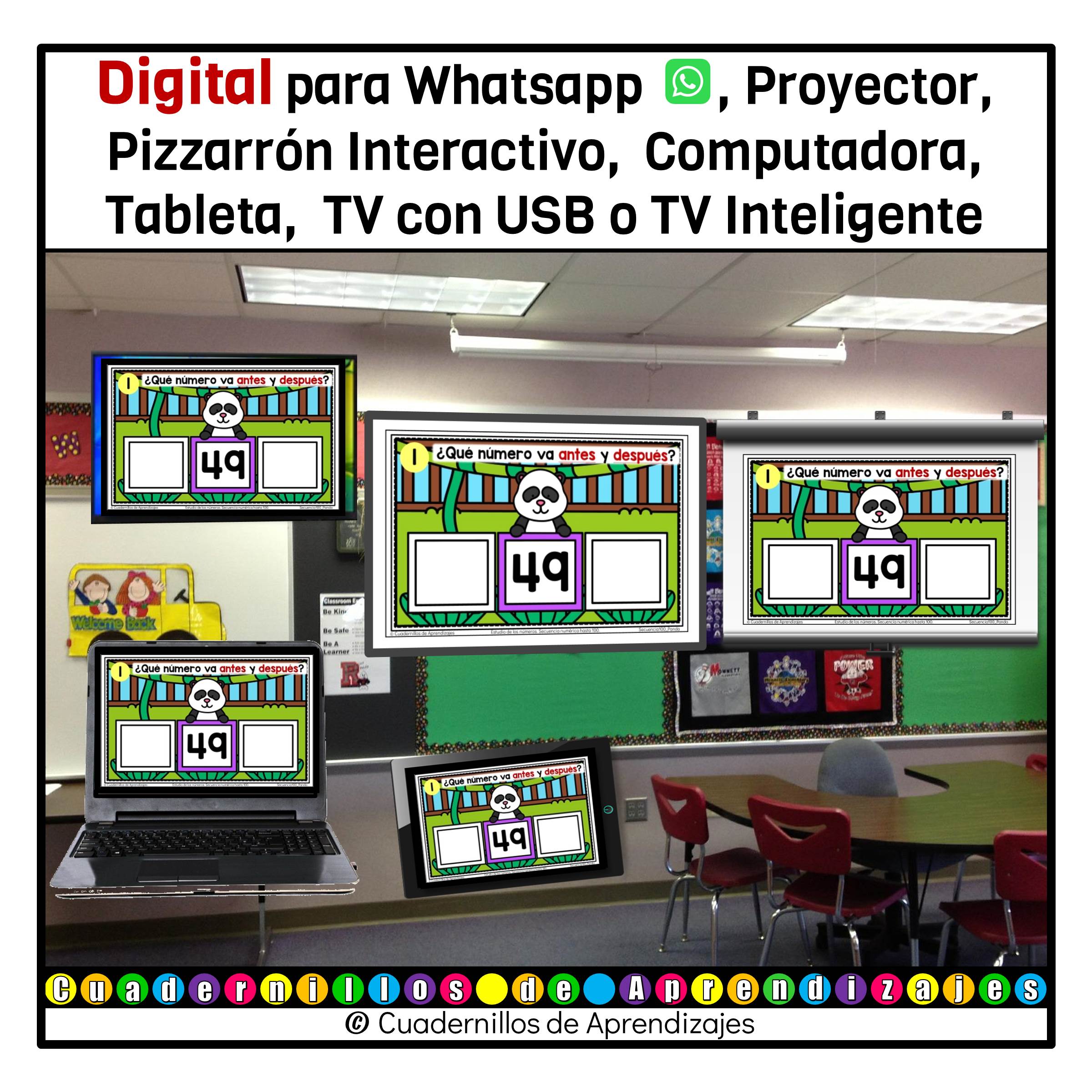 Secuencia Numérica hasta 100 Panda Estudio de los Números Matemáticas Primer Grado Fichas Digitales 6 Secuencia Numérica hasta 100 Panda Estudio de los Números Matemáticas Primer Grado Fichas Digitales - Image 6