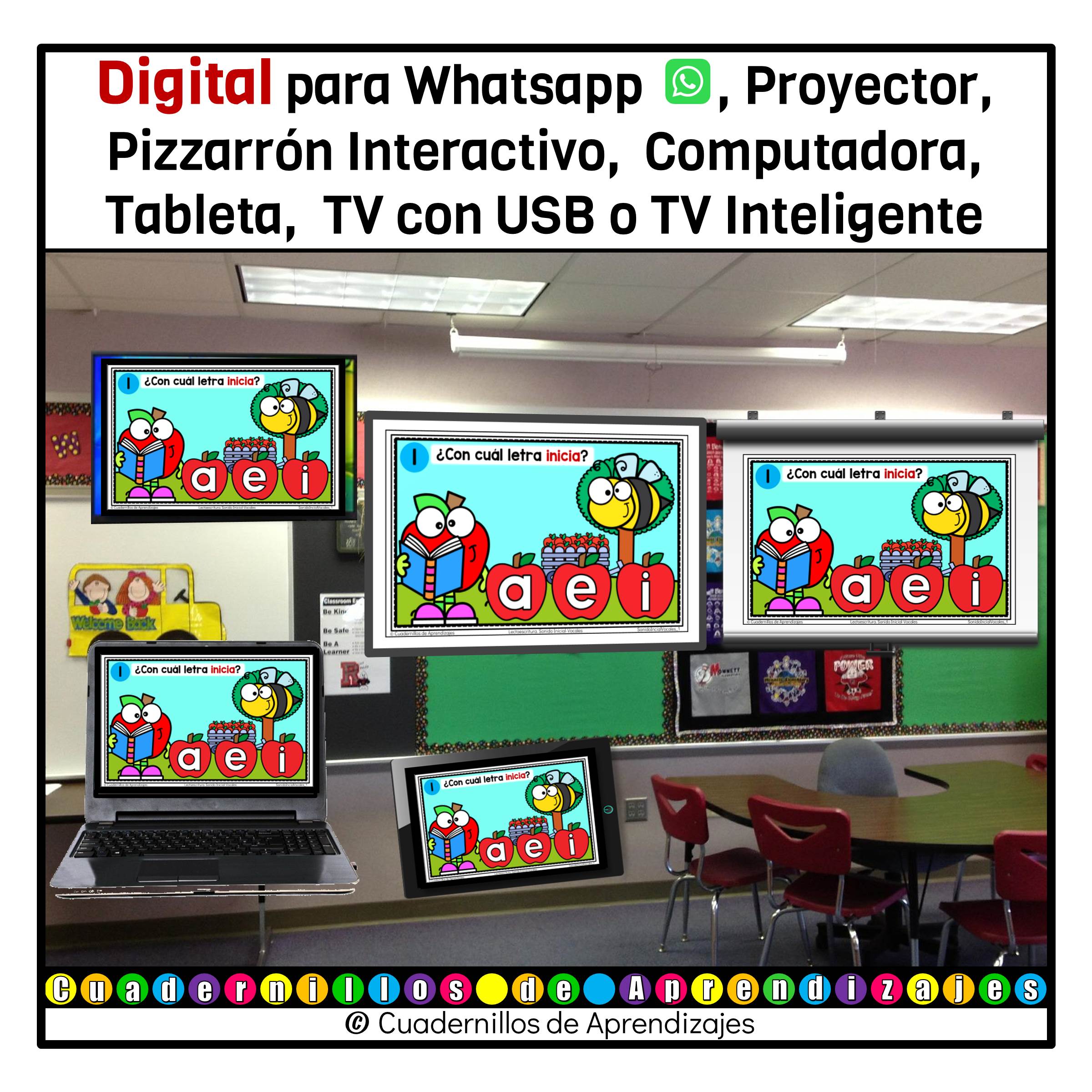 Sonidos Iniciales Vocales 1 Lectoescritura Preescolar Primer Grado Primaria Fichas Digitales 6 Sonidos Iniciales Vocales 1 Lectoescritura Preescolar Primer Grado Primaria Fichas Digitales - Image 6