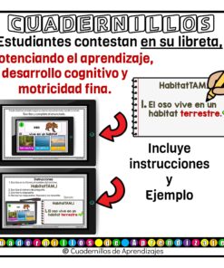 Hábitats terrestre acuático y mixto. Plantas animales y el entorno natural. Los seres vivos Primaria Fichas Digitales 16 Fichas Digitales PDA Cuadernillos de Aprendizajes 7 16