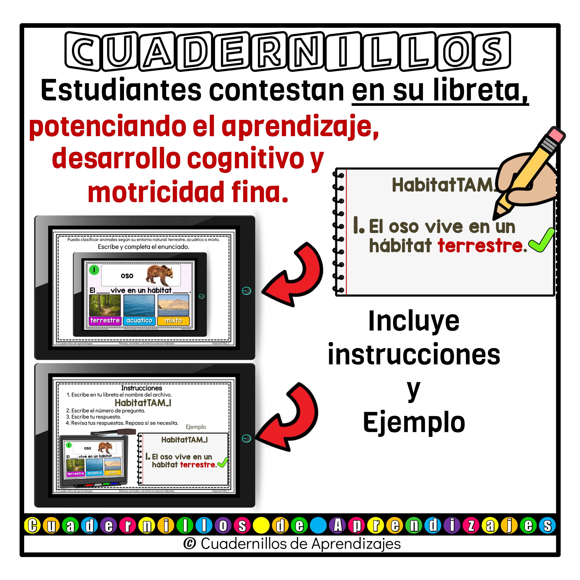 Hábitats terrestre acuático y mixto. Plantas animales y el entorno natural. Los seres vivos Primaria Fichas Digitales 7 Hábitats terrestre acuático y mixto. Plantas animales y el entorno natural. Los seres vivos Primaria Fichas Digitales - Image 7