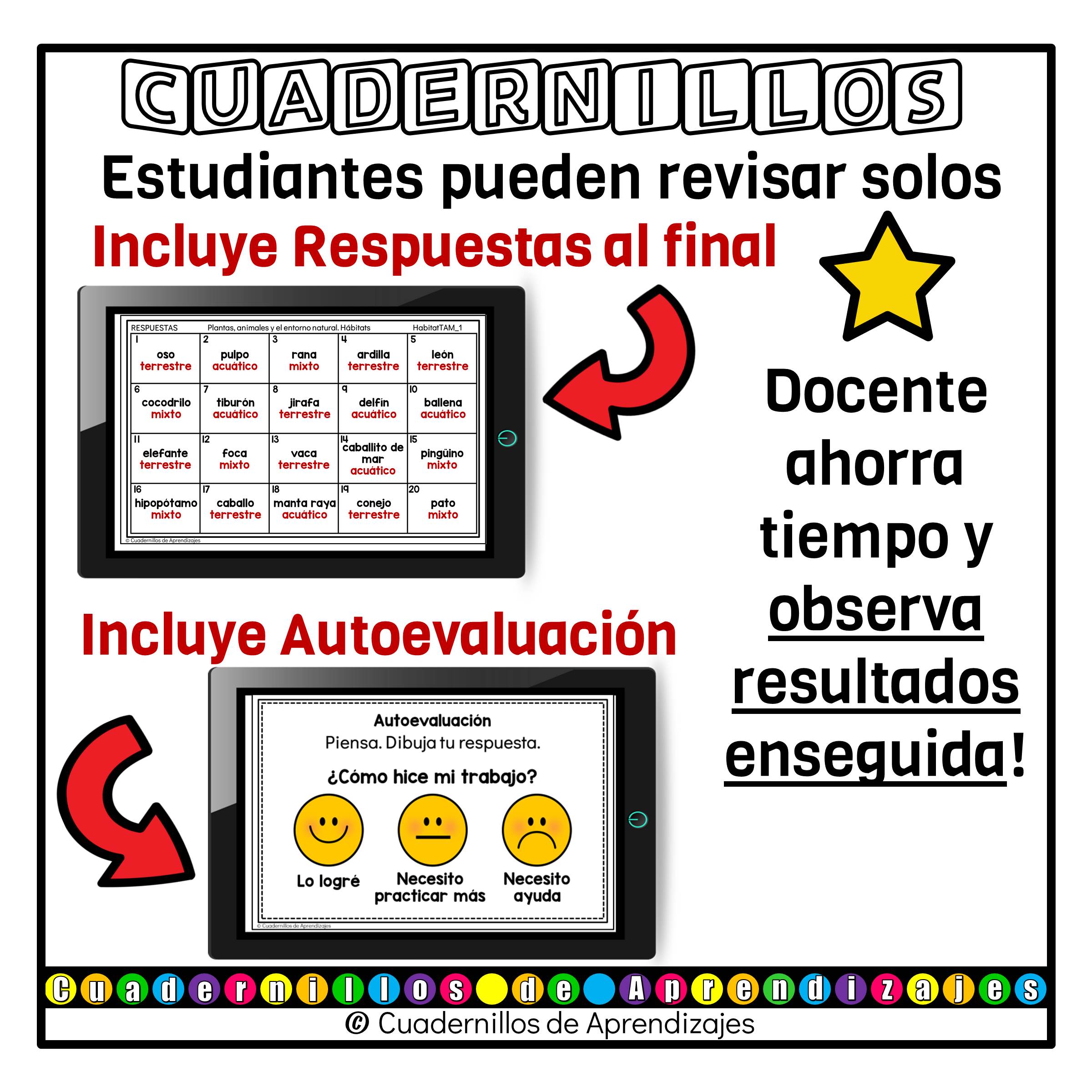 Hábitats terrestre acuático y mixto. Plantas animales y el entorno natural. Los seres vivos Primaria Fichas Digitales 8 Hábitats terrestre acuático y mixto. Plantas animales y el entorno natural. Los seres vivos Primaria Fichas Digitales - Image 8
