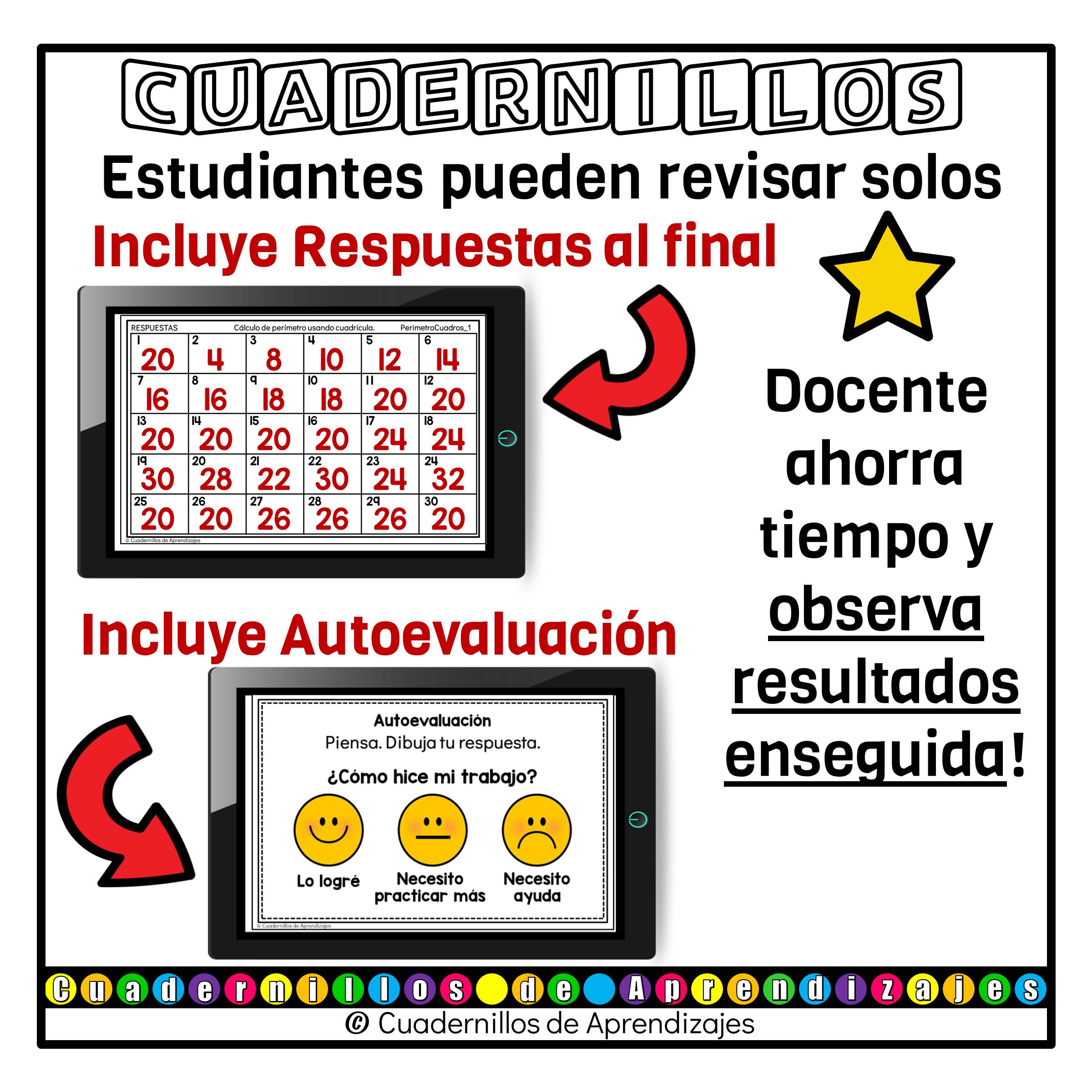 Perímetro con cuadrícula Calculo de perímetro Matemáticas Primaria Fichas Digitales 8 Perímetro con cuadrícula Calculo de perímetro Matemáticas Primaria Fichas Digitales - Image 8