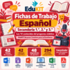 Fichas de Trabajo de Español para Secundaria 1.°, 2.° y 3.° | 42 Fichas y los 14 Contenidos