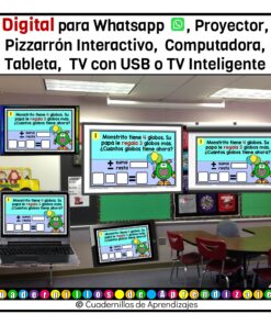 Fichas digitales problemas sumas restas 6