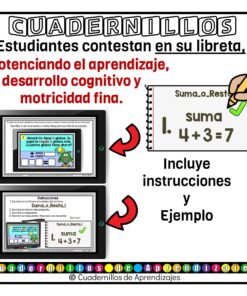 Fichas digitales problemas sumas restas 7
