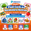 EduKIT Flash Cards de Vocabulario Ilustrado para Primaria | 32 Palabras, 72 Tarjetas y Portal con Audio
