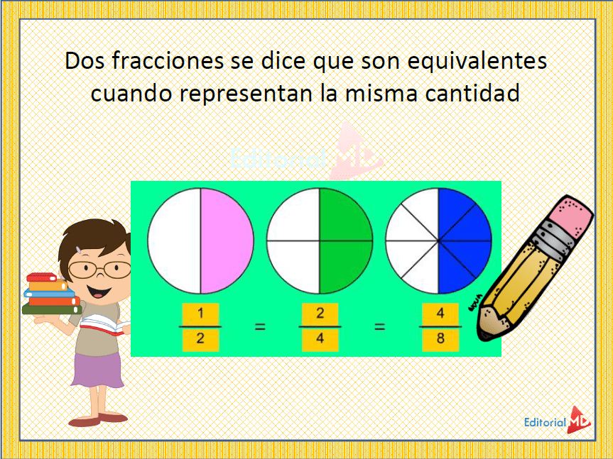 ejemplo Fracciones Equivalentes para Niños 02