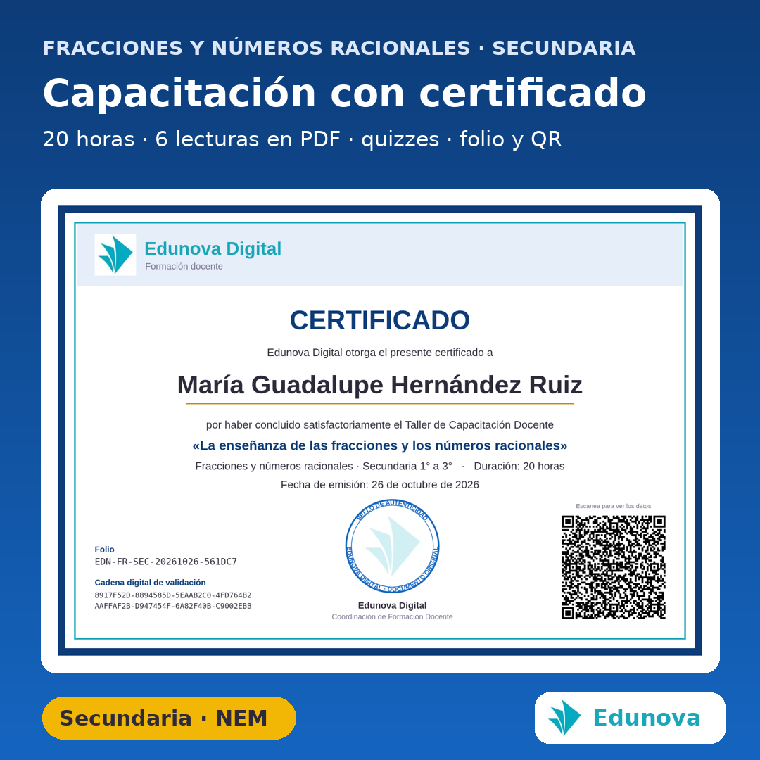 Fracciones y Números Racionales Secundaria 1° | Ejercicios Interactivos, Juegos y Recursos NEM Fase 6 8 Fracciones y Números Racionales Secundaria 1° | Ejercicios Interactivos, Juegos y Recursos NEM Fase 6 - Imagen 8