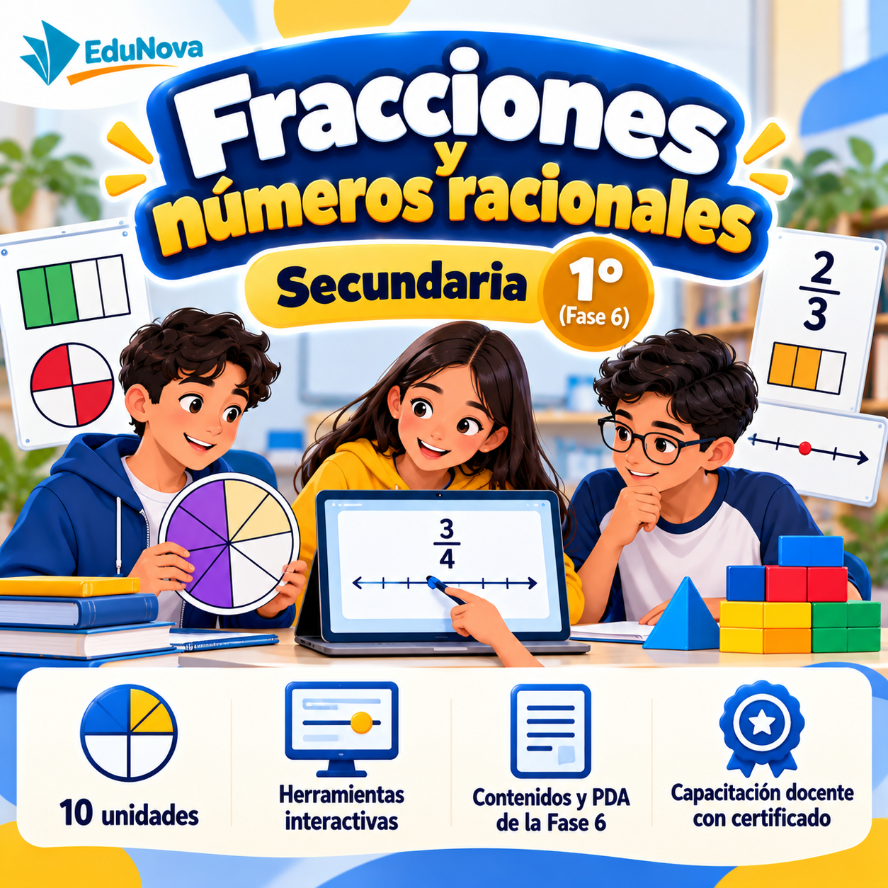 Fracciones y Números Racionales Secundaria 1° | Ejercicios Interactivos, Juegos y Recursos NEM Fase 6 1 Fracciones y Números Racionales Secundaria 1° | Ejercicios Interactivos, Juegos y Recursos NEM Fase 6