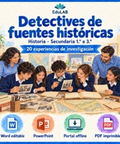 Detectives de fuentes históricas | Historia de 1.º a 3.º de secundaria | 20 experiencias y 49 recursos