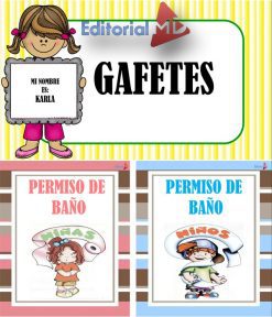 gafetes escolares para imprimir