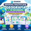 Geografía NEM 1.º de Secundaria | Programa Analítico Base y Planeaciones por Proyectos | Word Editable